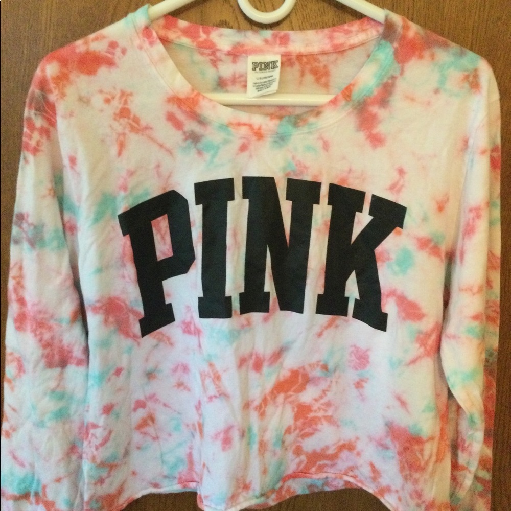Pink tie dye tee